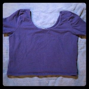 Purple crop top